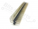 Headerpins male 40 pins metaal 90 graden haaks dubbel